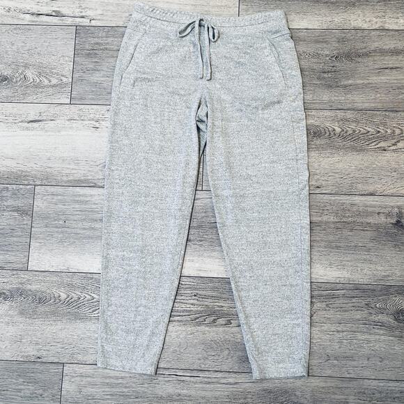 Talbots Pants Womens Medium Gray Joggers Sweatpants Lounge Drawstring Pockets - Picture 1 of 7